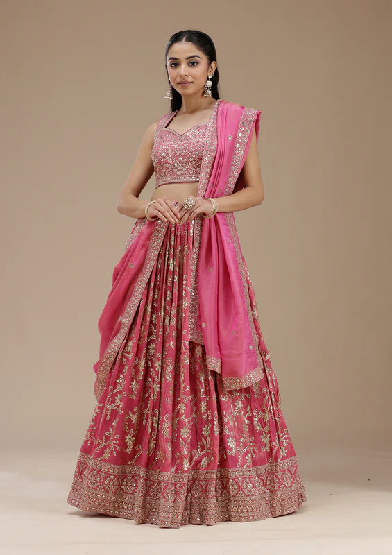 Organza Style Lehenga Set